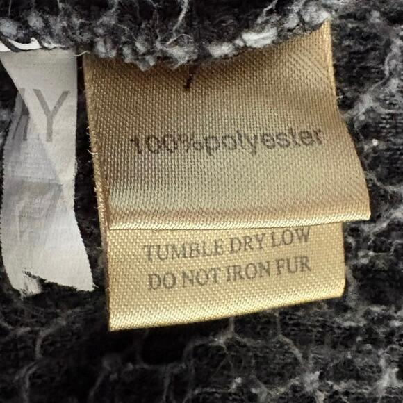 True Grit Frosty Tip 1/4 Zip Pullover Gray Sherpa Fleece Women’s Size S Cozy - Picture 5 of 6